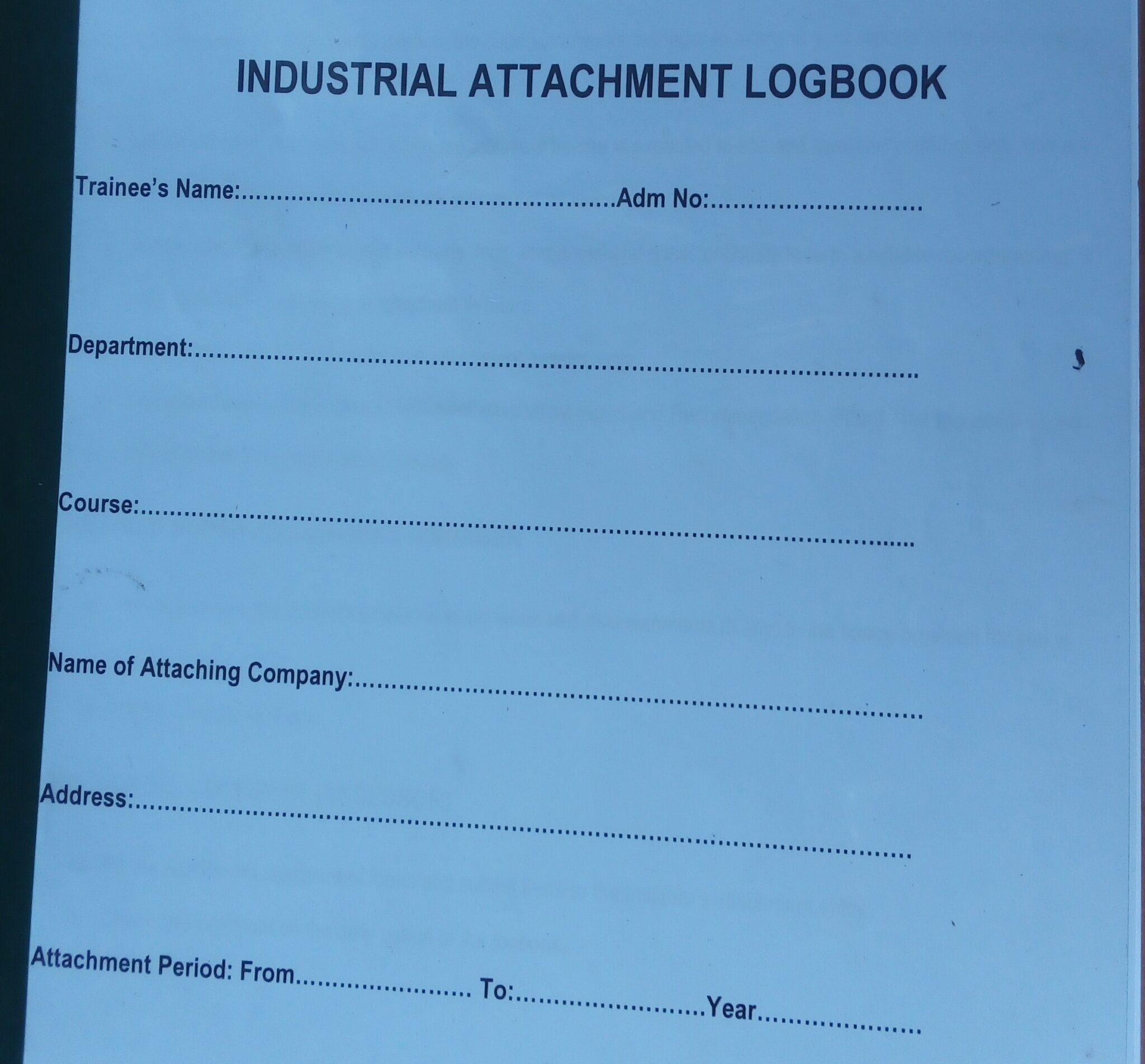 Full Guide On How To Fill In An Industrial Attachment Logbook 