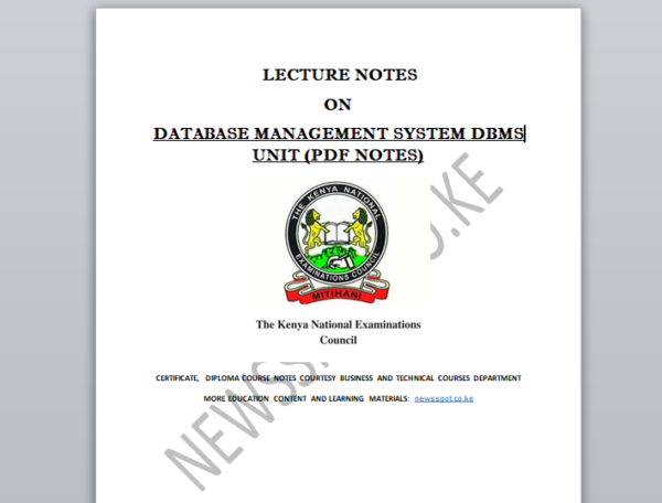 Database management system DBMS notes pdf