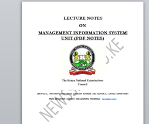 Management information system notes pdf » newsspot.co.ke